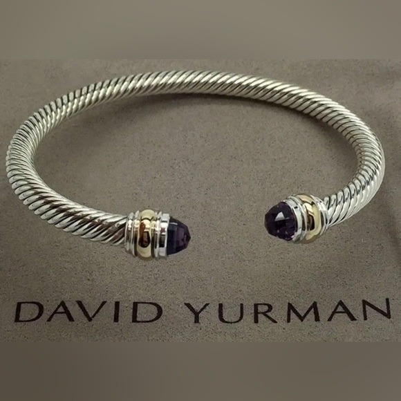 David Yurman Onyx Cable Cuff - Picture 4 of 5